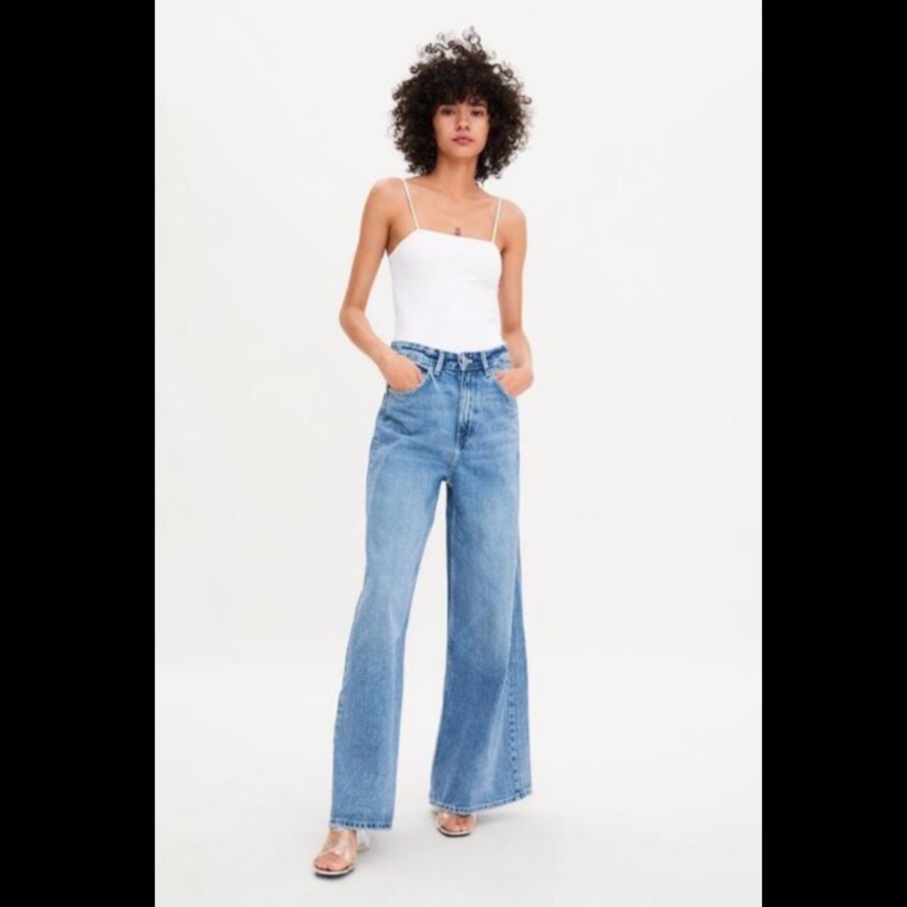 Zara Wide Leg Jeans NWT